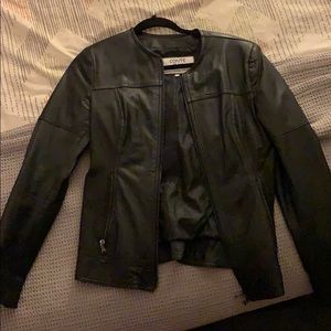 Italian black leather jacket
